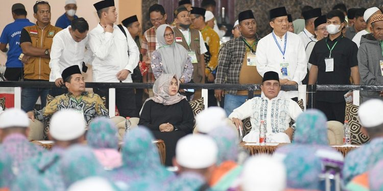 Jemaah Haji Kloter 1 Asal Sumut Tiba di Asrama Haji Medan