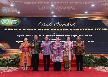 Gubernur Sumut Gelar Pisah Sambut Kapolda Sumut dari Panca Putra ke Imam Effendi