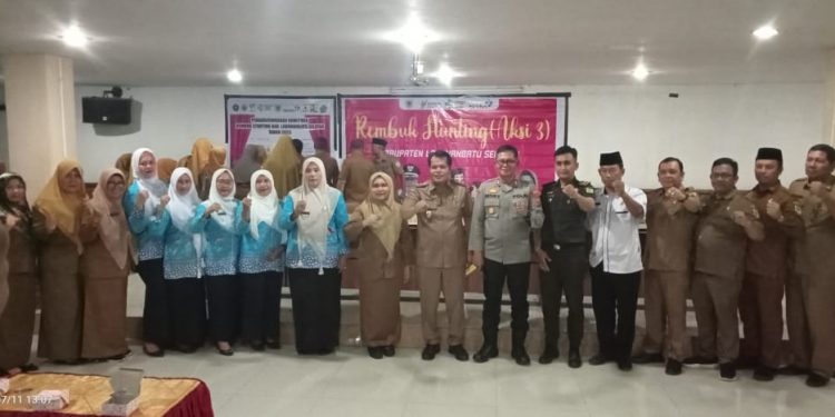 Kapolres Labusel AKBP Catur Sungkowo Hadiri Rembuk Stunting Aksi 3 Kabupaten Labusel