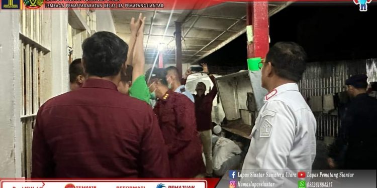 Kadiv Pas Kanwil Kemenkumham Sumut Adakan Sidak Di Lapas Kelas IIA Pematangsiantar