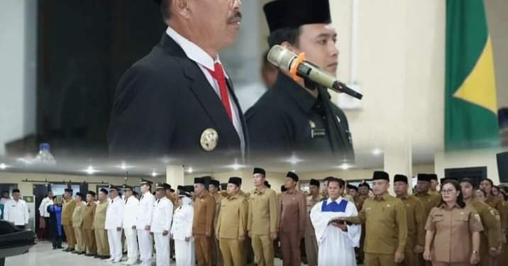 Bupati Labusel H.Edimin Melantik Pejabat Administrator dan Pejabat Pengawas