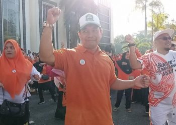 Safir Ikut Senam Sehat Bersama Presiden PKS