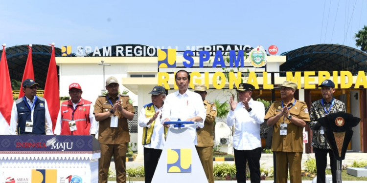 Presiden Jokowi Resmikan SPAM Mebidang