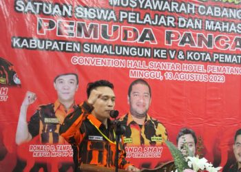 Swandi Sihombing Nahkodai SAPMA PP Simalungun Periode 2023-2025