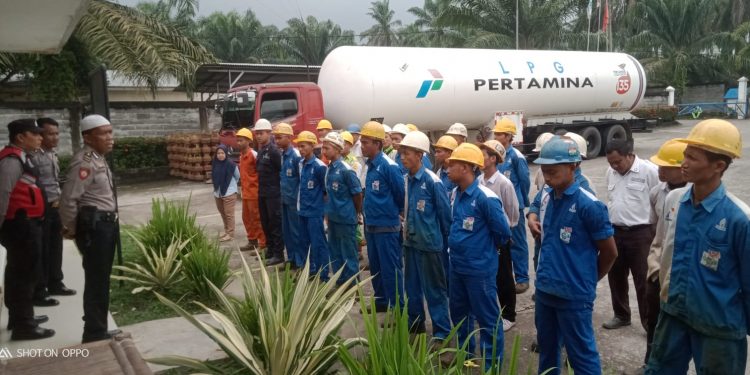 Personil Posko KBN Pekan Tolan Giat Lakukan Patroli Ke SPPBE PT.Bangko