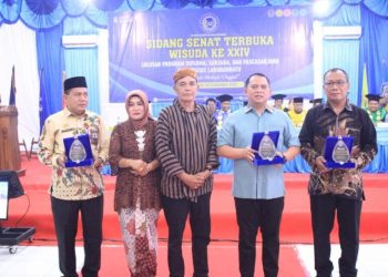 Bupati Labuhanbatu dr H Erik Hadiri Sidang Senat Terbuka Wisuda Ke XXIV ULB 2023