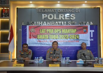 Polres Labusel Adakan Giat Lat Pra Operasional Mantap Brata Toba Tahun 2023-2024