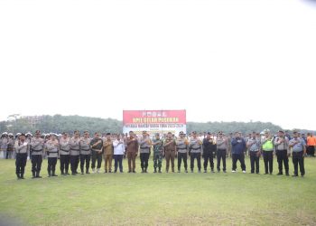 Polres Labusel Gelar Apel Pasukan Operasi Mantap Brata Toba Tahun 2023-2024