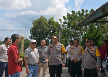 Kapolres Labusel Laksanakan Pengecekan TPS Wilayah Labusel Berbatasan Kabupaten Rohil