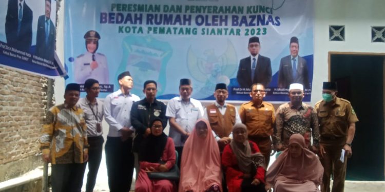 BAZNAS Kota Pematang Siantar Kembali Gelar Peresmian Dan Penyerahan Kunci Bedah Rumah Tahun 2023