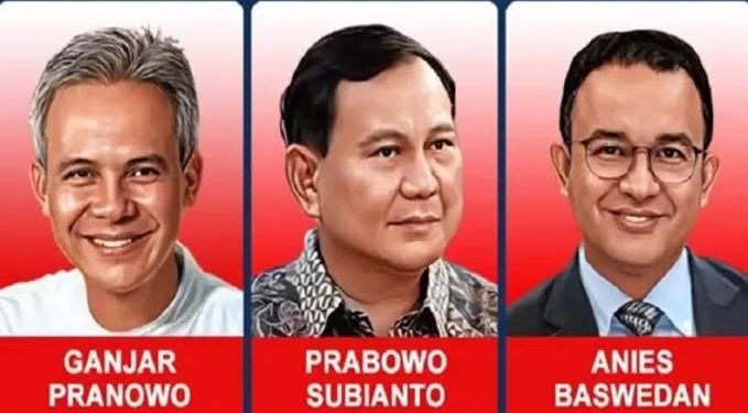 Survei Capres Terbaru : Anies Tempel Ganjar, Prabowo Teratas