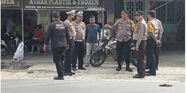 Kapolres Labusel Dan Instansi Terkait Lakukan Pengecekan Jalur Alternatif Jelang OPS Lilin Toba 2023