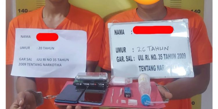 Berkat Dumas, 2 Tersangka Narkotika Di Desa Aek Raso Di Tangkap Satnarkoba Polres Labusel