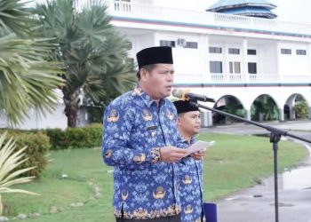 Bupati Labuhanbatu Selatan H.Edimin Hadiri Upara Hari Kesadaran Nasional