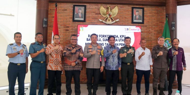 Pimpin Rakor Monitoring, Pj Gubernur Pastikan Persiapan Pemilu 2024 Sesuai Tahapan