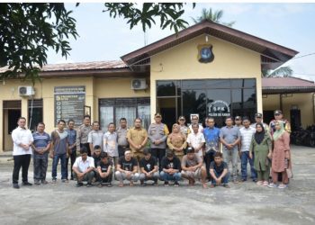 Kapolres Labusel Laksanakan Restorative Justice Pihak Yang Bertikai di Kecamatan Sungai Kanan