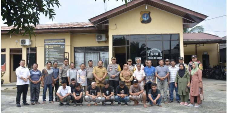 Kapolres Labusel Laksanakan Restorative Justice Pihak Yang Bertikai di Kecamatan Sungai Kanan