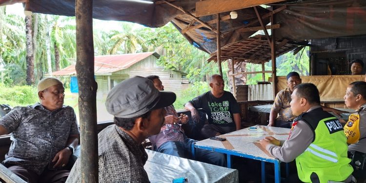 Polres Labusel Gelar Cooling System di Desa Ulu Mahuam Kecamatan Silangkitang