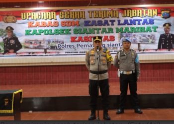 Butuh Penyegaran,Sertijab Empat Perwira Pertama Di Pimpin Kapolres AKBP Yogen Heroes Baruno