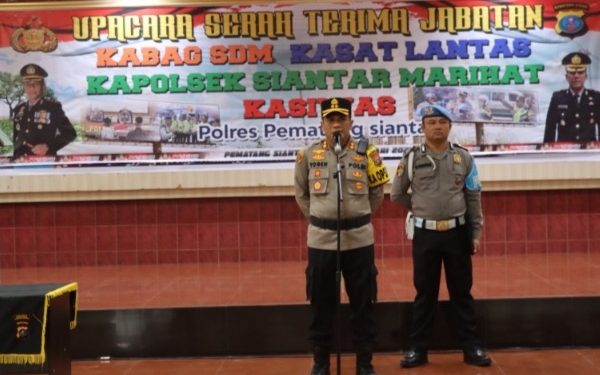 Butuh Penyegaran,Sertijab Empat Perwira Pertama Di Pimpin Kapolres AKBP Yogen Heroes Baruno