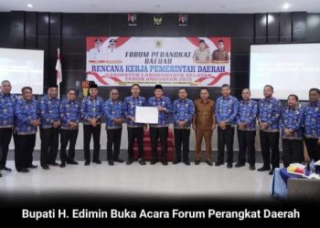 Bupati Labusel H.Edimin Buka Acara Forum Perangkat Daerah, Bupati : Mewujudkan visi Kabupaten Labuhanbatu Selatan Sejahtera dan Bermartabat