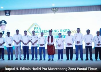 Bupati Labusel H. Edimin Sampaikan Beberapa Usulan Kepada PJ Gubsu