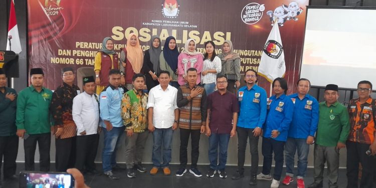 KPU Labusel Gelar Sosialisasi Penghitungan Dan Pemungutan Suara Pemilu 2024