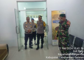 Kapolres Labuhanbatu Selatan Tinjau Langsung Pengamanan Penghitungan Suara di Kantor PPK Kec. Torgamba