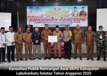 Wabup Labuhanbatu Selatan membuka Acara Konsultasi Publik Rancangan Awal RKPD