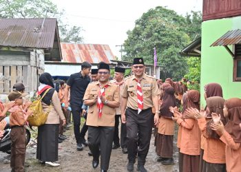 Pj. Walikota Letnan Buka Upacara Sanggah Tangguh Pramuka Penegak & Pandega 2024