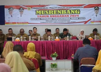 Wabup Labuhanbatu H.Ahmad Padli Tanjung,S.Ag Membuka Musrenbang RKPD Tingkat Kecamatan Kotapinang