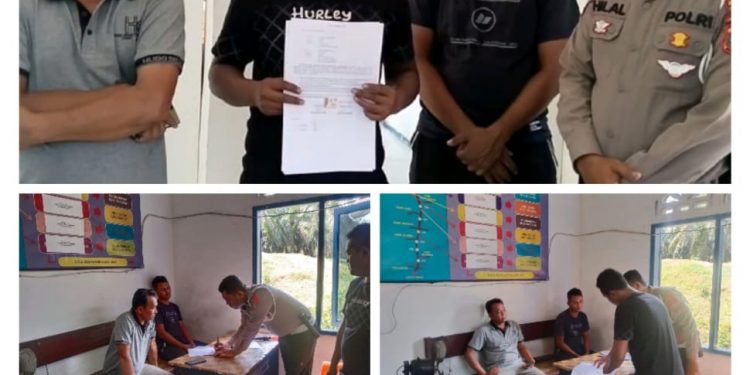 Perselisihan Antara Oknum Personel Sat Lantas Polres Labusel Dengan Pengemudi Di Jalinsum Pekan Tolan Sepakat Berdamai