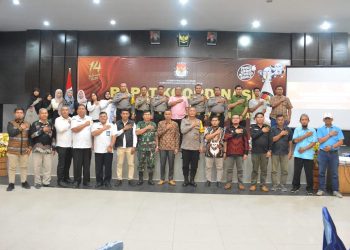Kapolres Labusel Hadiri Rakor Persiapan Pemilu 2024 Yang Diadakan KPU Labusel