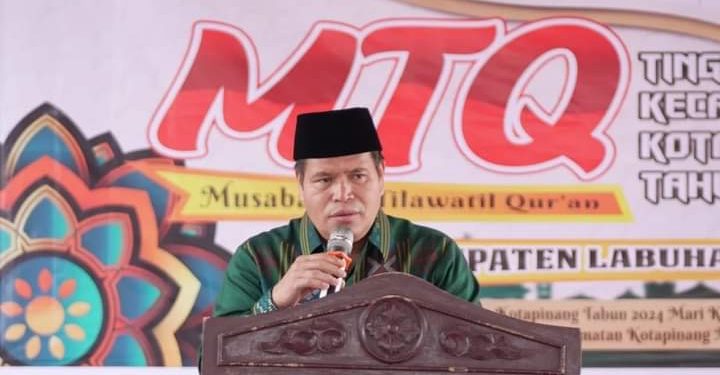 Wabup Labuhanbatu Selatan H.Ahmad Padli Tanjung,S.Ag Membuka Acara MTQ Ke XV Tingkat Kec.Kotapinang