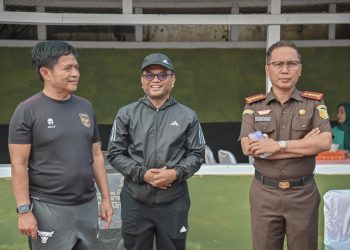 Pj. Gubernur Sumut bersama Pj. Wali Kota Padangsidimpuan Lakukan Olahraga Pagi