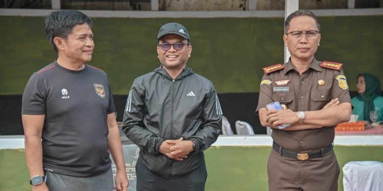 Pj. Gubernur Sumut bersama Pj. Wali Kota Padangsidimpuan Lakukan Olahraga Pagi