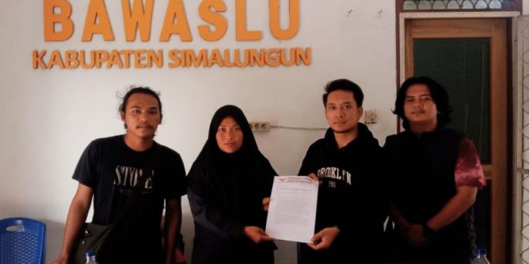 Mahasiswa Dan Sapma PP Simalungun Desak Bawaslu Agar Segera Memproses Cepat Laporan Sondang Lumban Raja