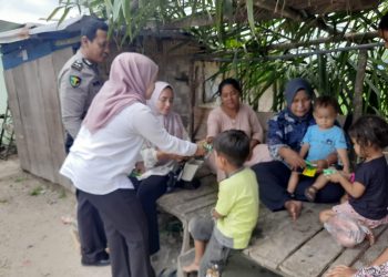 Dokkes Polres Labusel Giat Patroli Kesehatan Masyarakat
