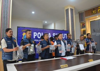 Satreskrim Polres Labusel Press Release Ungkap Kasus Pencurian Dengan Kekerasan