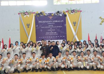 Bupati Tapsel Jadi Irup Pelepasan Ambalan SMAN 2 Plus Sipirok dan SMK Martabe