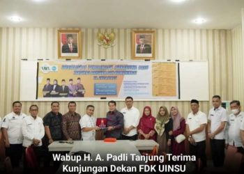 Wakil Bupati Labusel Terima Kunjungan Dekan FDK UINSU