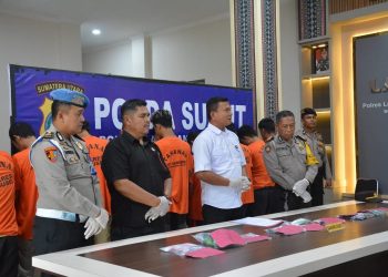 Satresnarkoba Polres Labusel Giat Pers Rilis Ungkap Kasus Periode 1