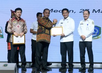 Pemprov Sumut Raih Penghargaan Sertifikasi dengan Luasan Terbanyak dari KPK