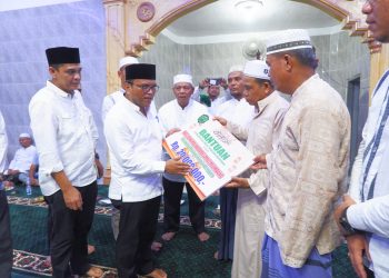 Pj. Wali Kota Padangsidimpuan Pimpinan Safari Ramadhan di Desa Huta Lombang Kecamatan Padangsidimpuan Tenggara