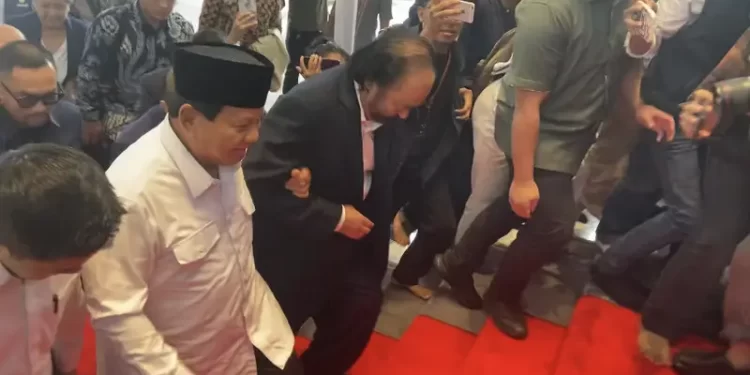 Membaca Makna Karpet Merah dari Surya Paloh untuk Prabowo di Markas NasDem