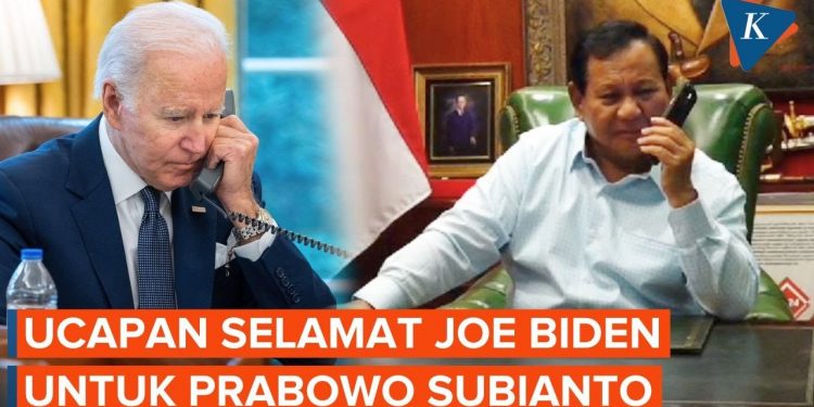 Joe Biden Telepon Prabowo, Beri Selamat Jadi Presiden Terpilih RI