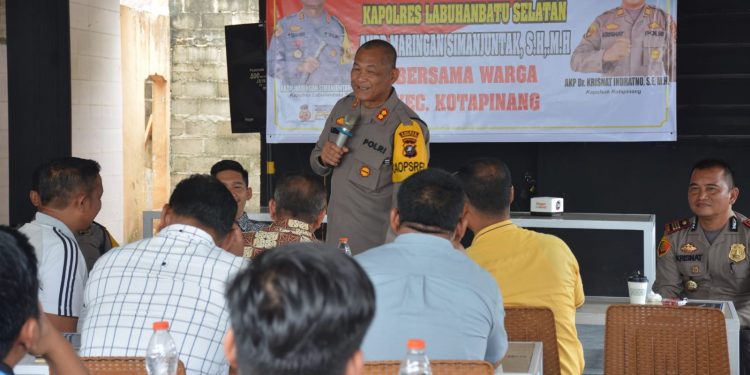 Kapolres Labusel Pimpin Jumat Curhat Dengan Masyarakat Kotapinang