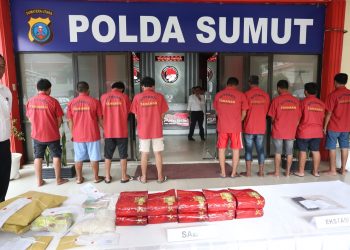 Polda Sumut Tuntut Mati 22 Pengedar Narkoba dan Sita Barang Bukti 1.3 Ton