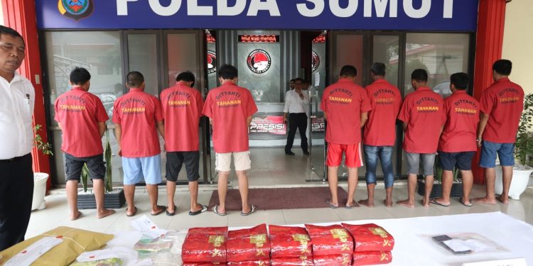 Polda Sumut Tuntut Mati 22 Pengedar Narkoba dan Sita Barang Bukti 1.3 Ton