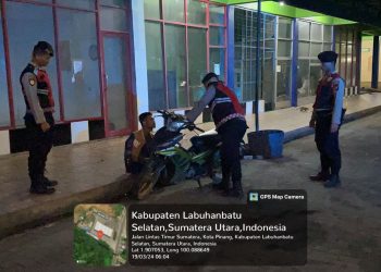 Polres Labusel Giat Patroli Subuh Di Dua Pasar Tradisional : Tetap Waspada